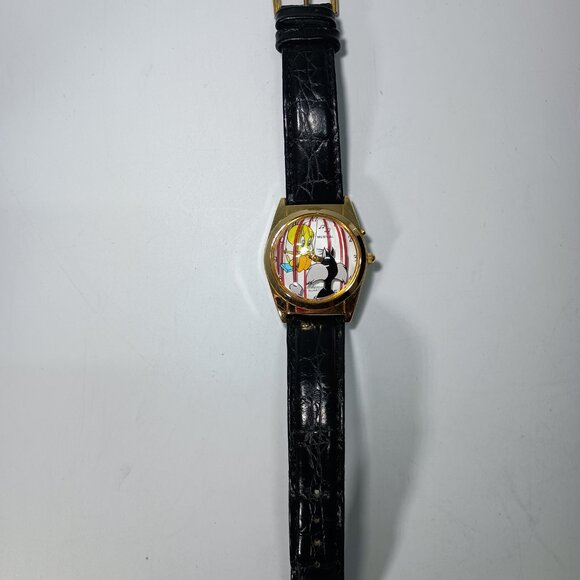 Armitron Tweety Bird & Sylvester Musical Watch Looney Tunes 1995 3D New Battery - Picture 11 of 12